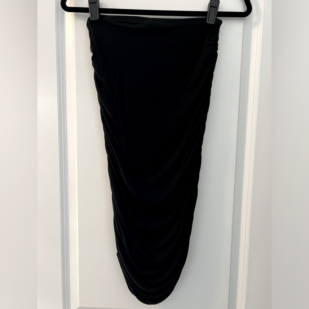 Riller & Fount Black Rouched Pencil Skirt Sz 2/Medium